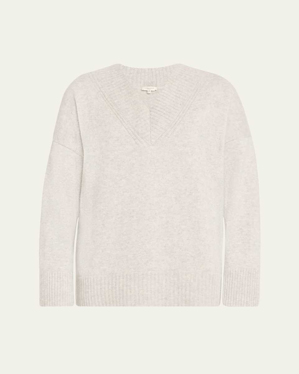 Cashmere Deep V-Neck Sweat