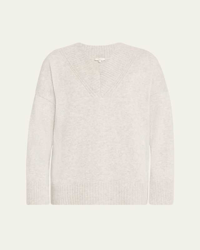 Cashmere Deep V-Neck Sweat
