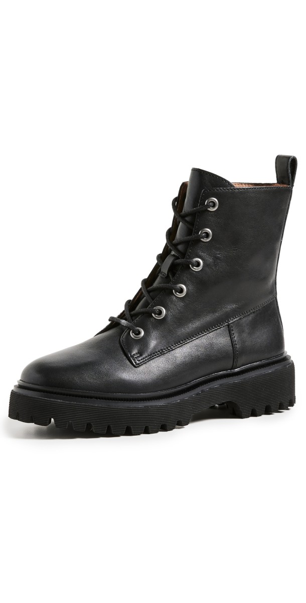 Madewell The Rayna Lace-Up Boots Harvest Moon