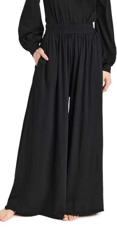 Lunya Pima Wide Leg Pants Immersed Black