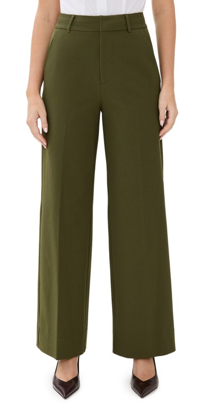 STAUD Belted Prince Pants Sergeant Green