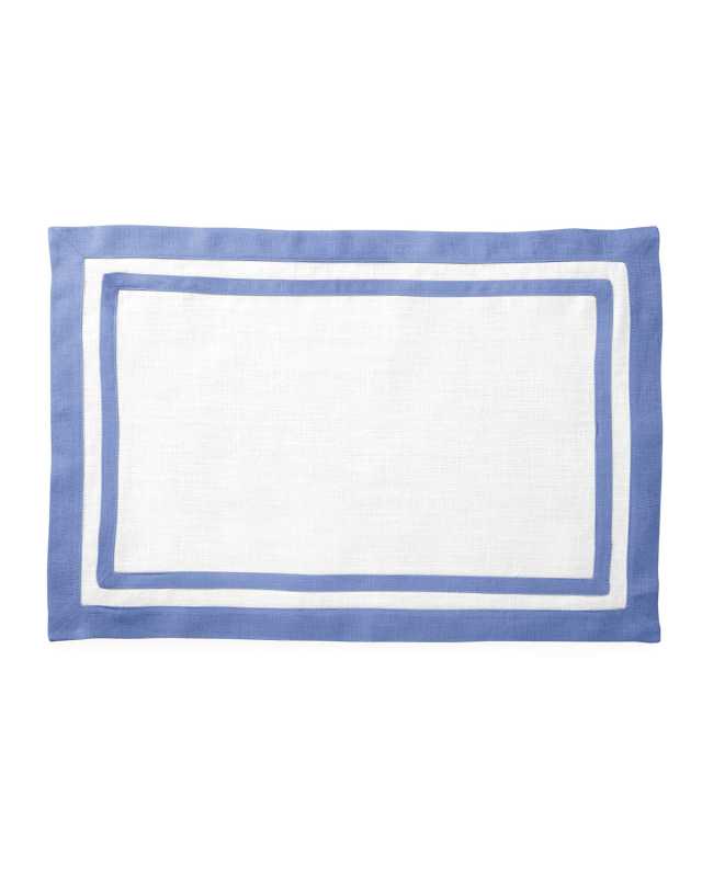 Casual Couture Double Border Rectangle Placemats, Set of 4