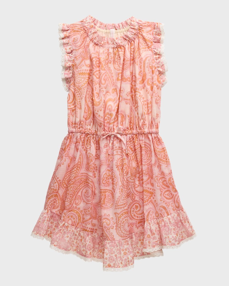 Girl's Ottie Paisley-Print Dress, Size 1-
