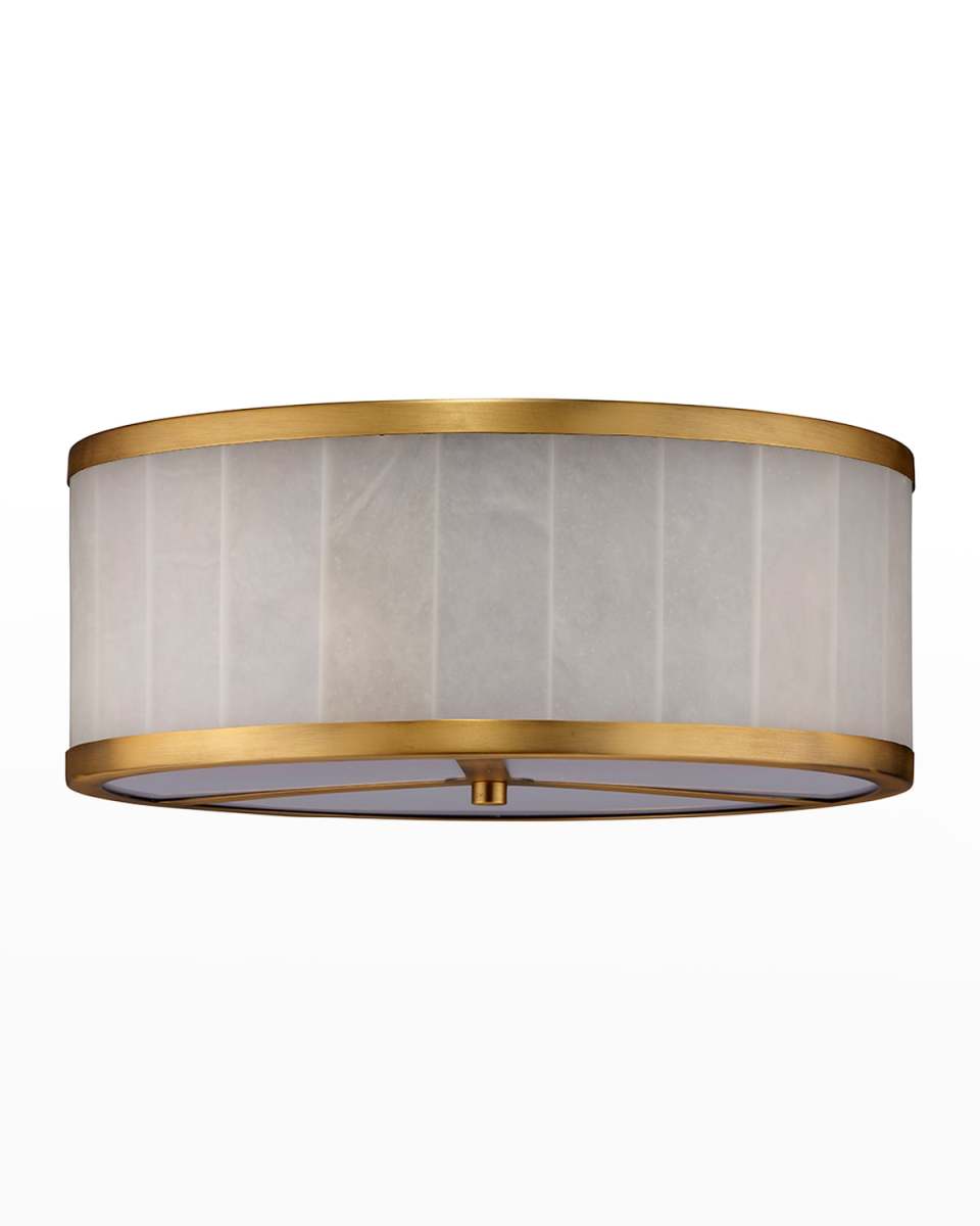 Upsala Alabaster 15" Flush Mount Ceiling Light