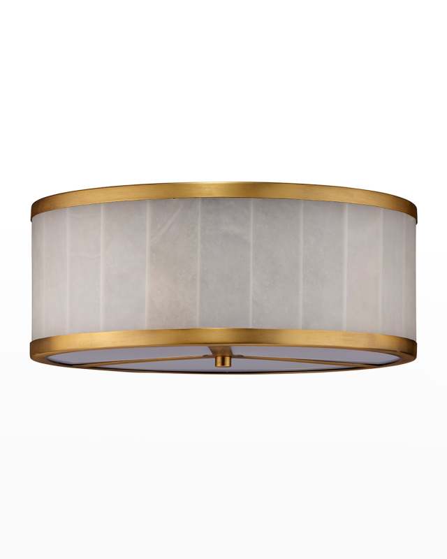 Upsala Alabaster 15" Flush Mount Ceiling Light