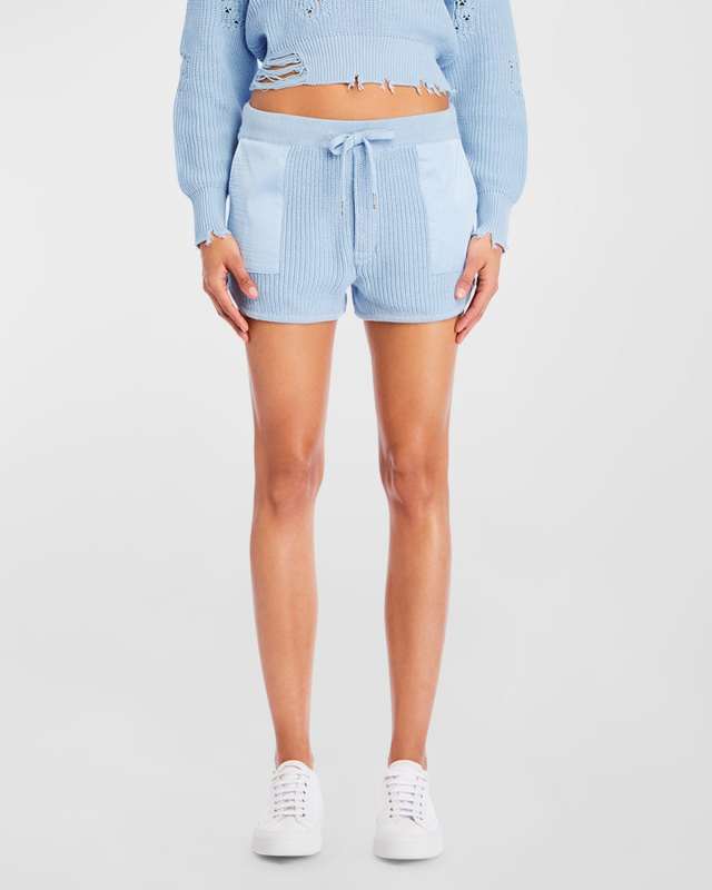Uma Cotton Knit Drawstring Shorts