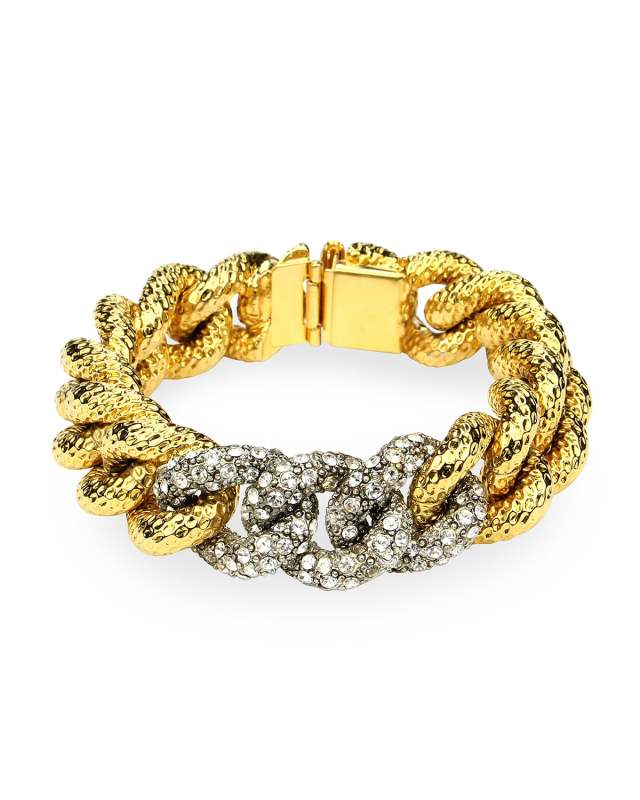 Curb-Link Crystal Bracelet