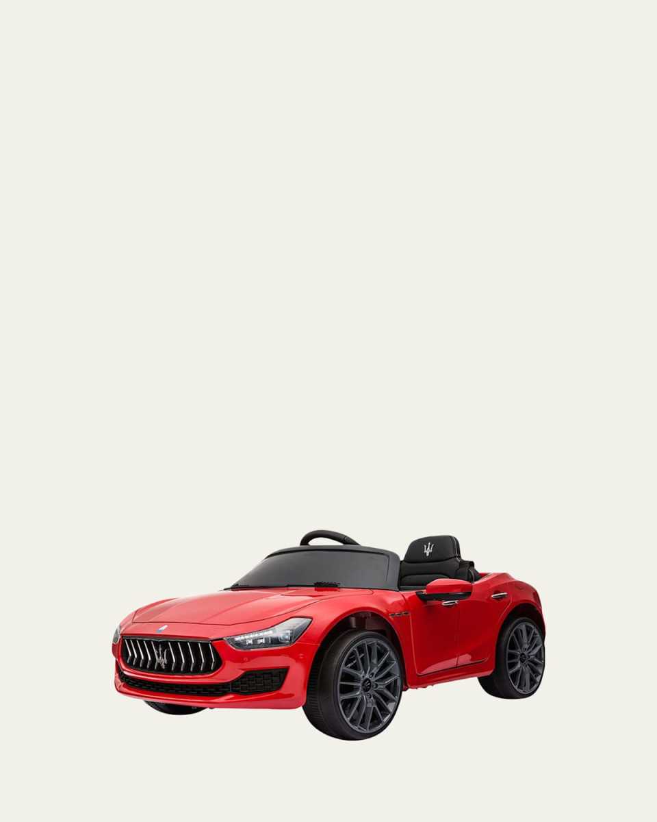 Kids' Maserati Ghibli 12V Ride-On Car