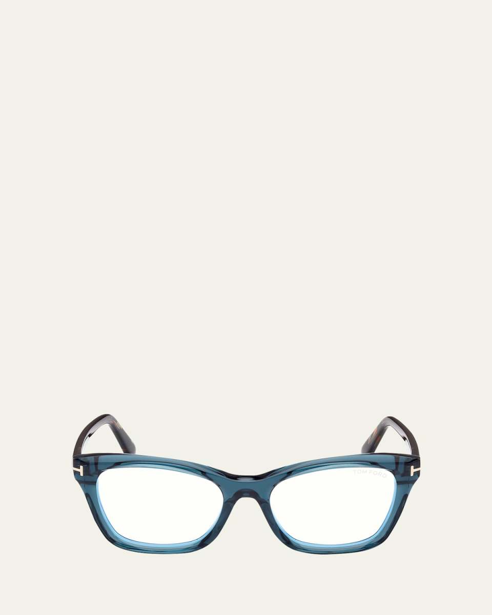 Blue Filtering Acetate Cat-Eye Glasses