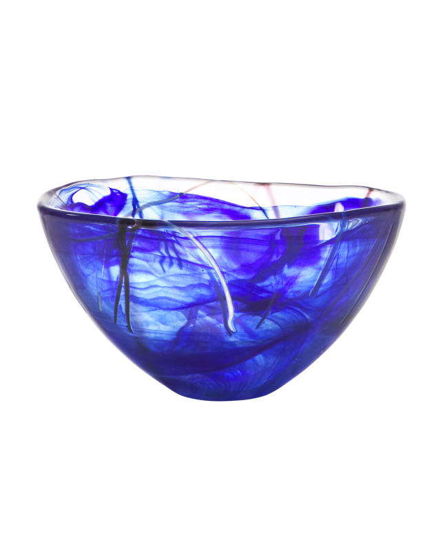 CONTRAST SMALL BLUE BOWL