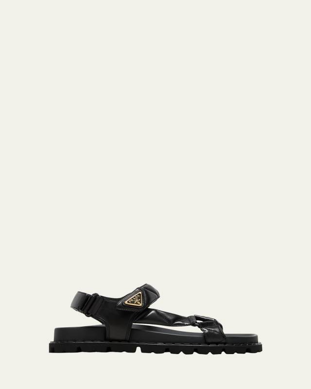 Fussbet Quilted T-Strap Sporty Sandals