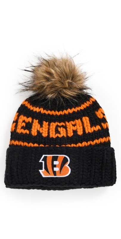 Lele Sadoughi Bengals Beanie Black
