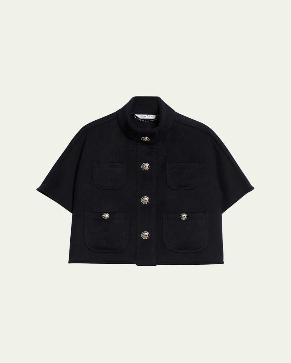 Nemi Cashmere Short Buttoned Cap