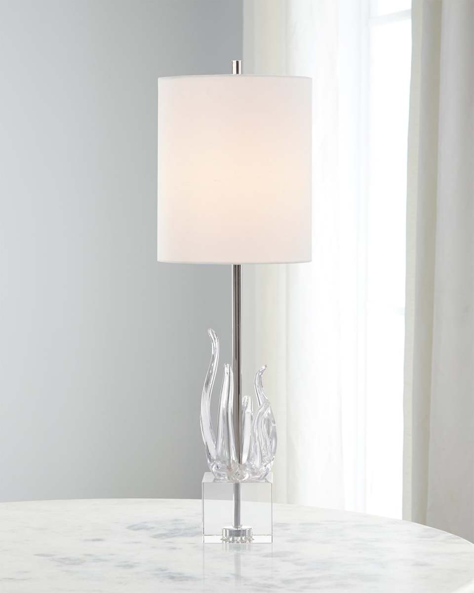 Glass Sculpture Table Lamp