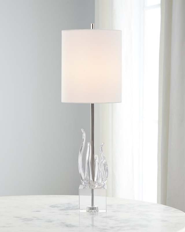 Glass Sculpture Table Lamp