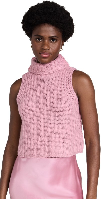 Sablynleeveless Cashmere Turtleneck Vest Lola