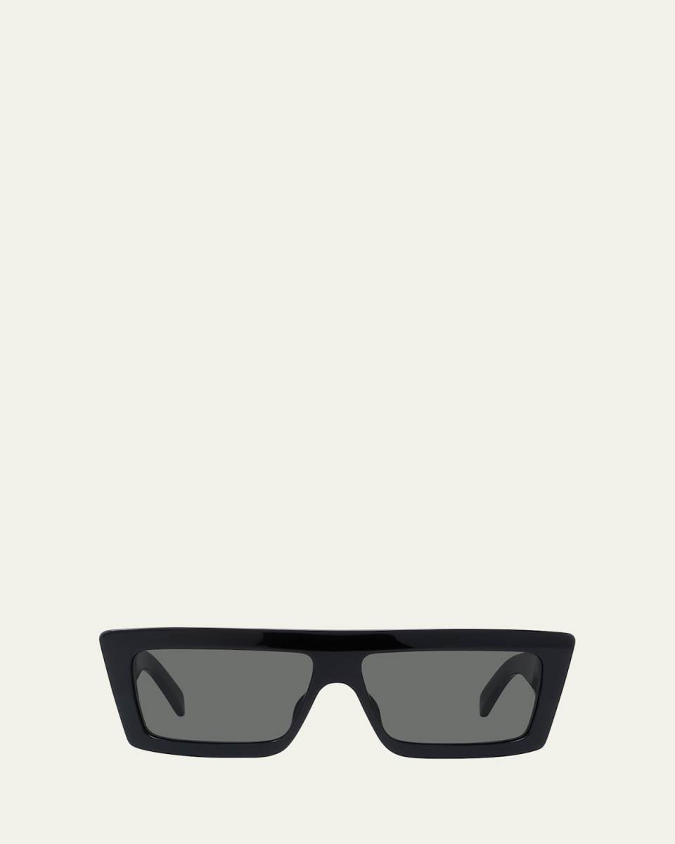 Logo Rectangle Acetate Sunglasses