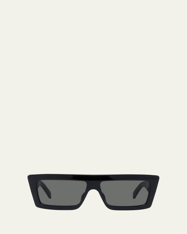 Logo Rectangle Acetate Sunglasses