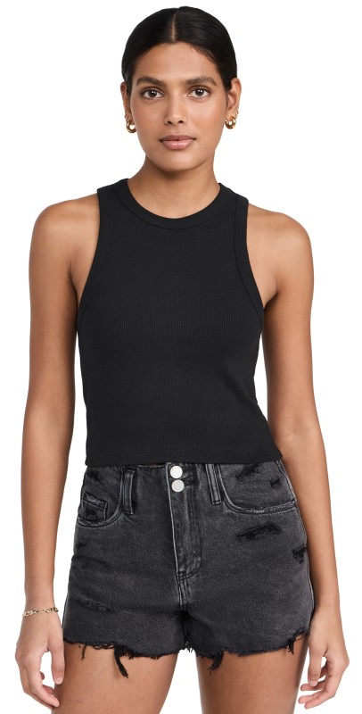 Sold Out NYC The Not So Basic Crop Tank Black