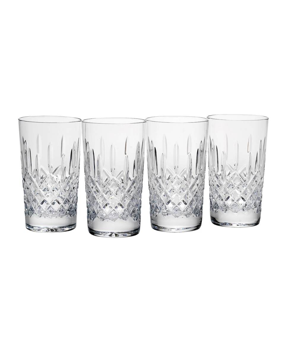 Hamilton Crystal 4-Piece Highball Glass Set