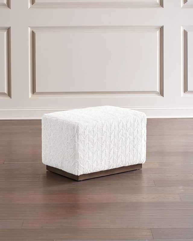 Merino Faux Fur Ottoman