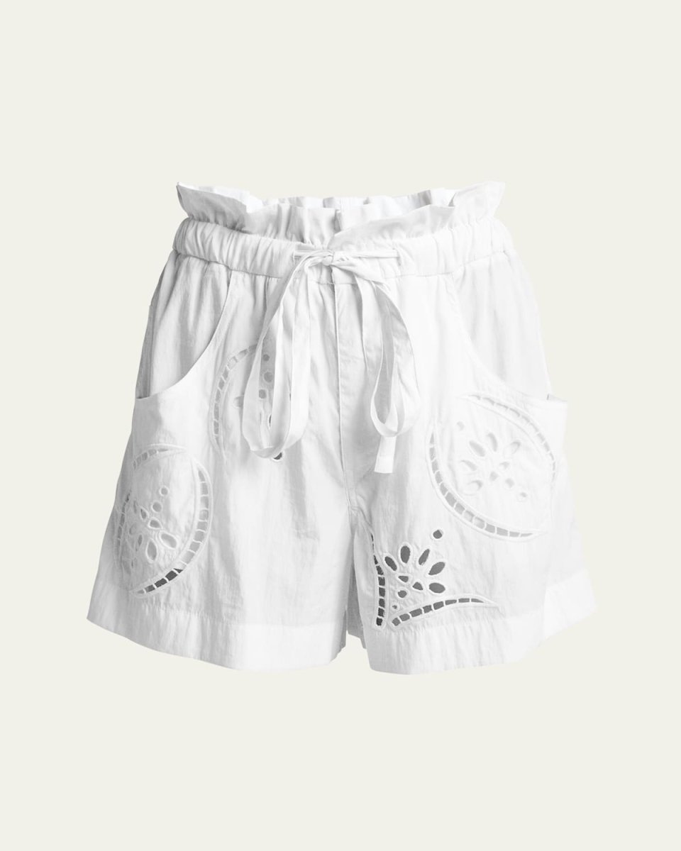 Hidea Eyelet Paperbag Shorts