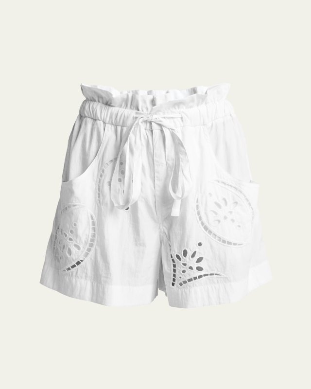 Hidea Eyelet Paperbag Shorts