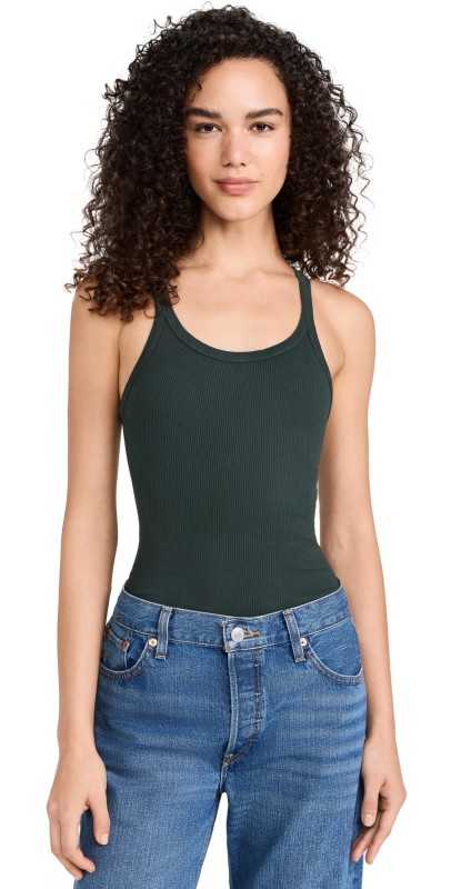 RE/DONE Ribbed Tank Juniper
