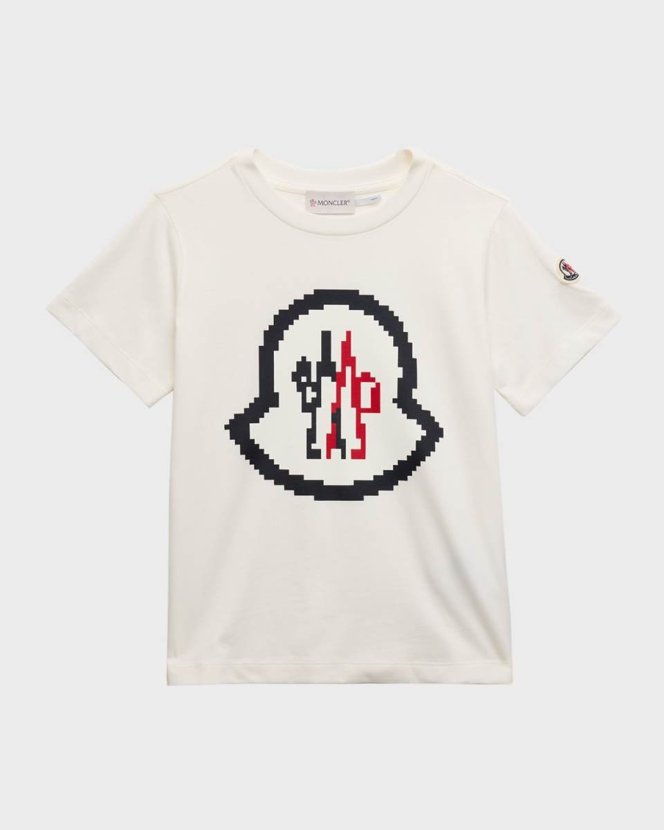 Boy's Logo-Print Cotton Short-Sleeve T-Shirt, Size 4-6
