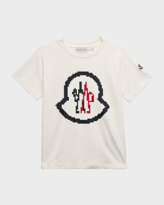 Boy's Logo-Print Cotton Short-Sleeve T-Shirt, Size 4-6