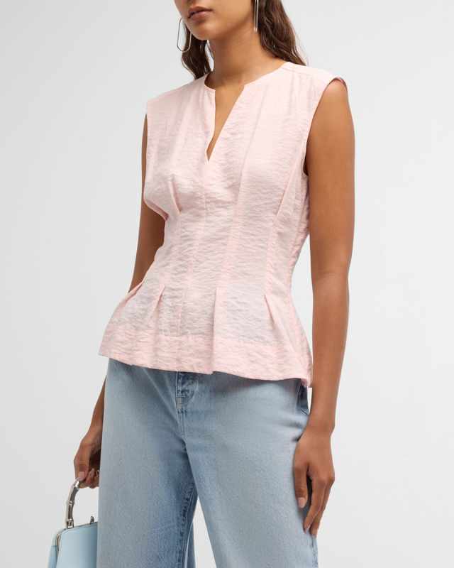 Teresa Pleated Peplum Blouse