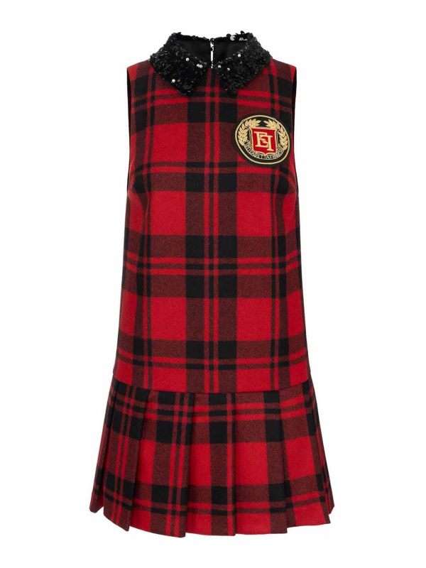 Elisabetta Franchi Robe Au Genou - Rouge