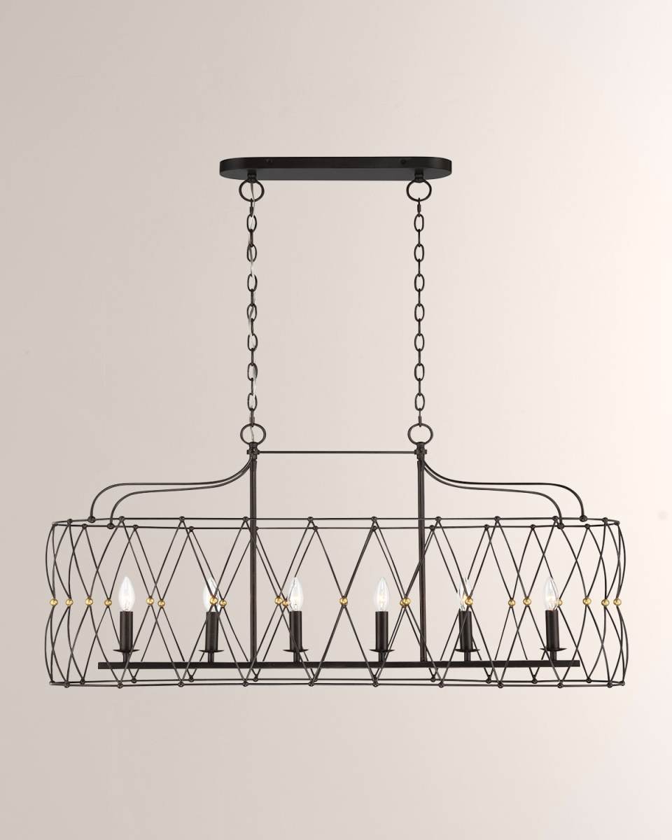 Zucca 6-Light Linear Chandelier