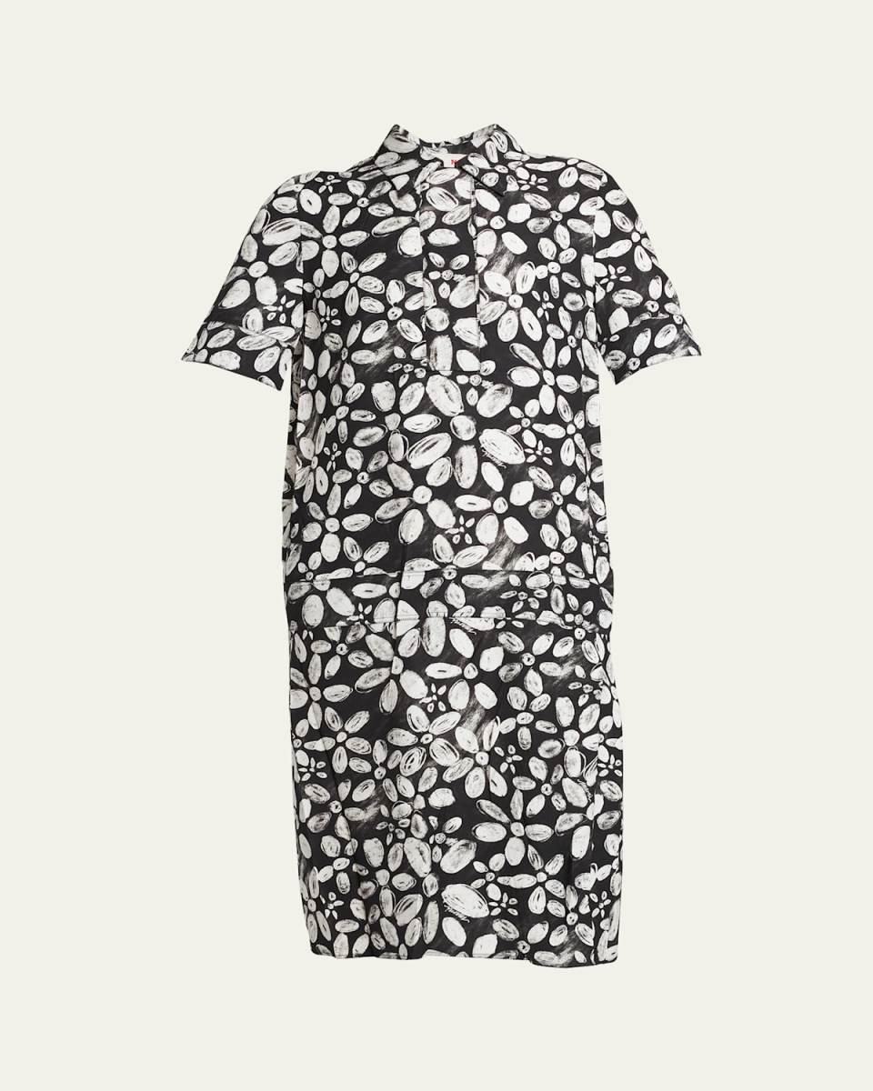 Floral Print Midi Shirtdress