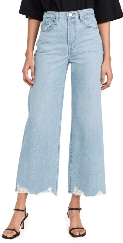 FRAME Le Jane Wide Crop Jeans Calm Waters Modern Chew