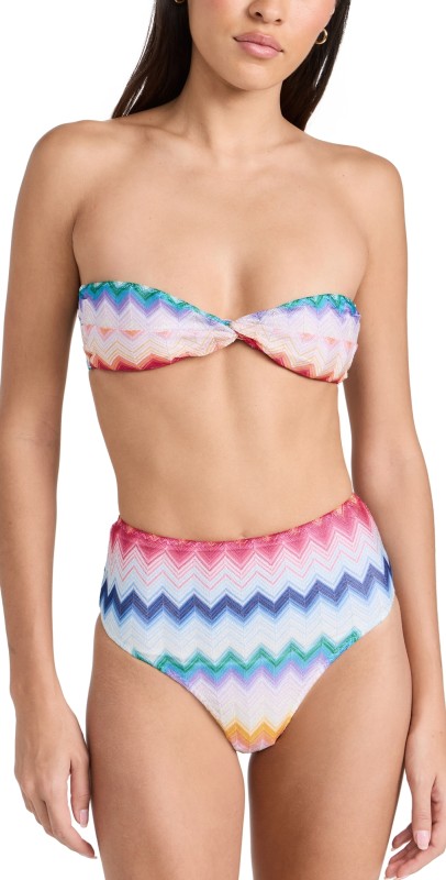 Missoni Bikini Set Multicolor White Base