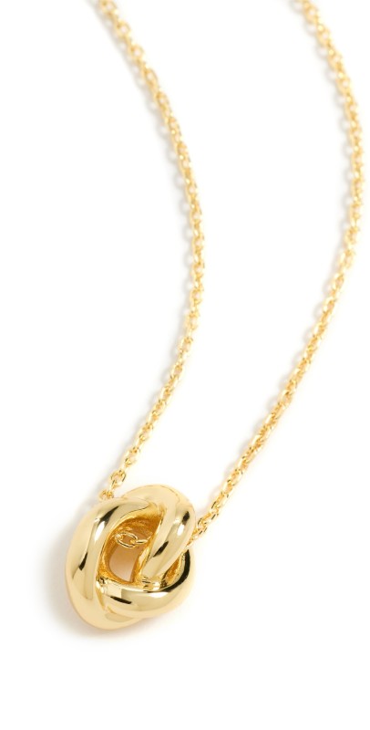 Gorjana Infinity Knot Necklace Gold Plated