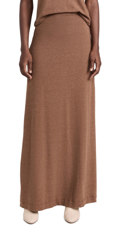 Leset Lauren High Waist Maxi Skirt Squirrel