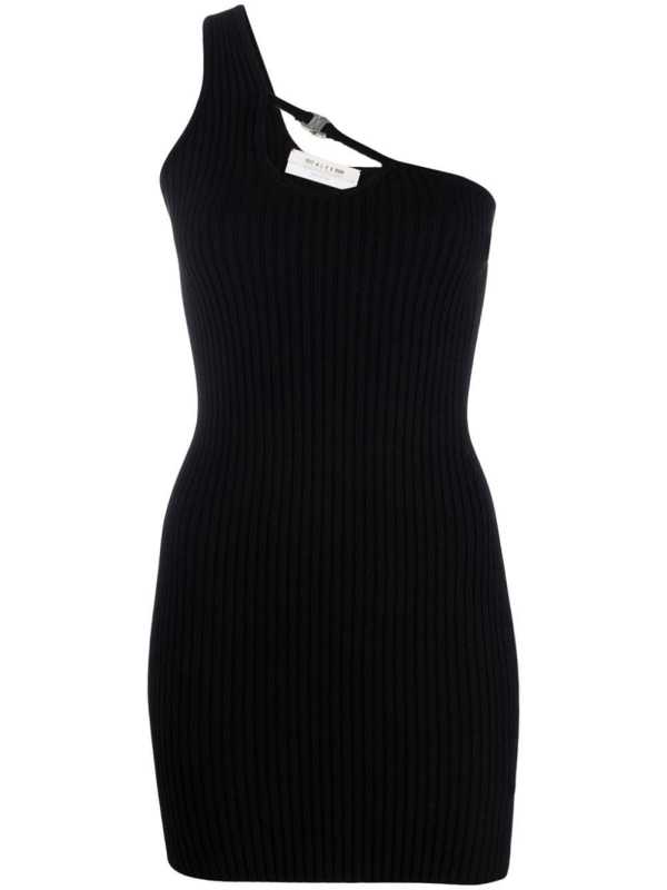 ribbed-knit minidress