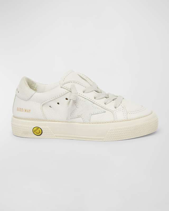 Kid's May Leather Low-Top Sneakers, Toddler/Ki