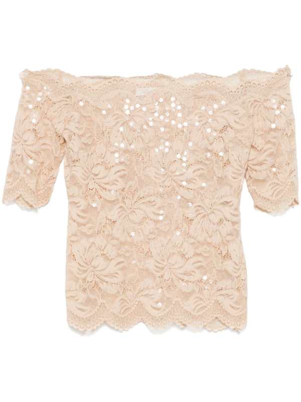 floral lace crop top