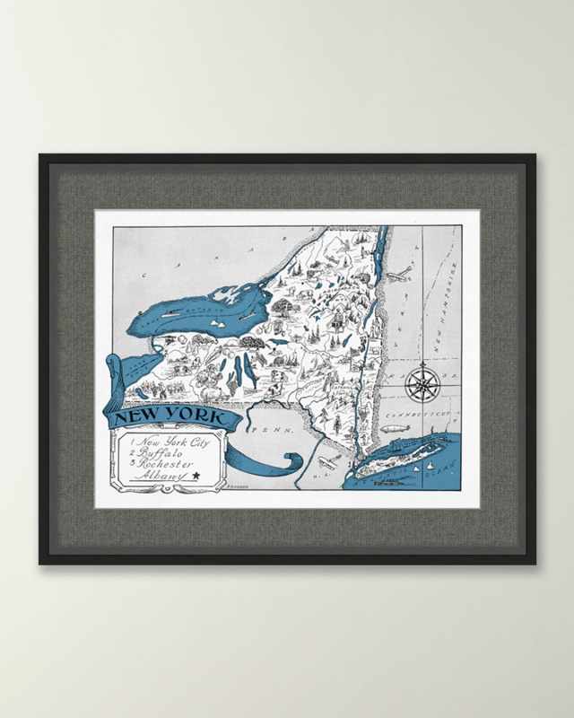 Pictorial Map of New York
