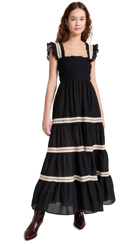 RIXO Aubrie Dress Black