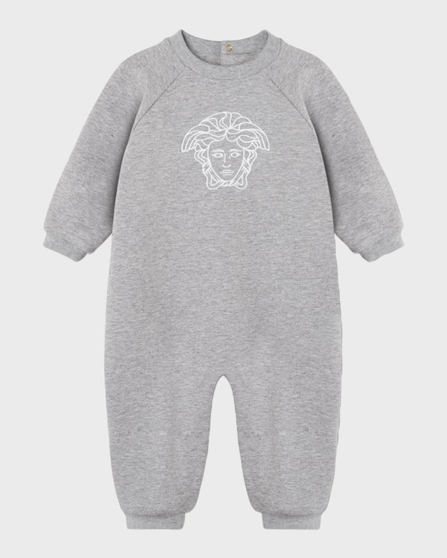 Kid's Medusa Embroidered Coverall, Size Newborn-12