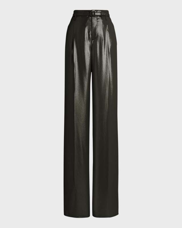Acklie Liquid Foil Wide Leg Pants