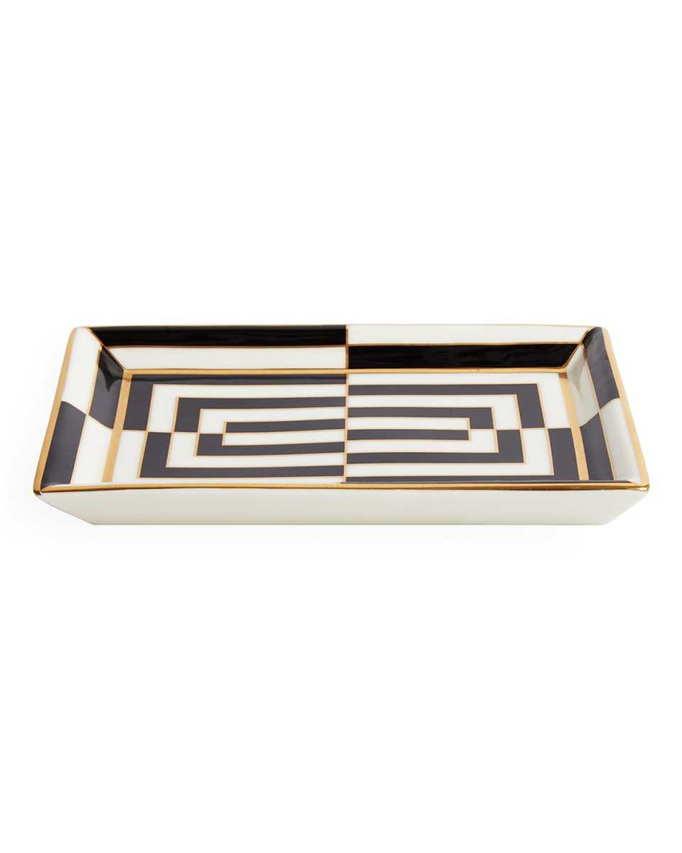 Op Art Rectangle Tray