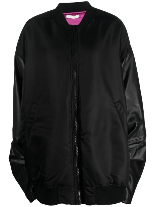 oversize high-neck bomber jacket