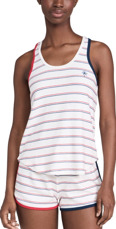 PJ Salvage Stripe Tank Top Ivory