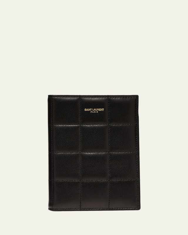 Passport Case in Quilted Smooth Leather