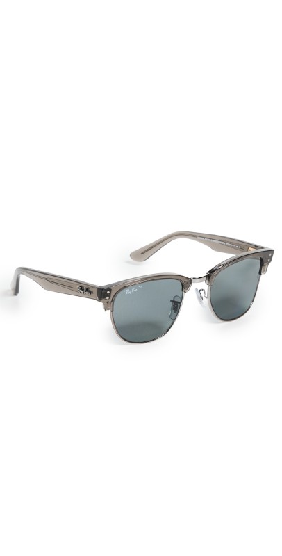 Ray-Ban Clubmaster Reverse Sunglasses TRANSP DARK GRAY ON GUNMETAL